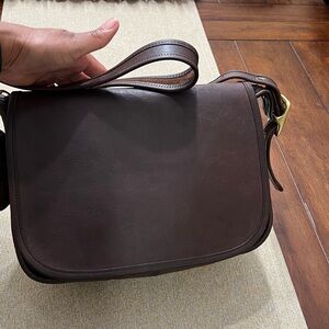 ❤️ Coach Vintage Saddle Classic Brown Leather crossbody Bag